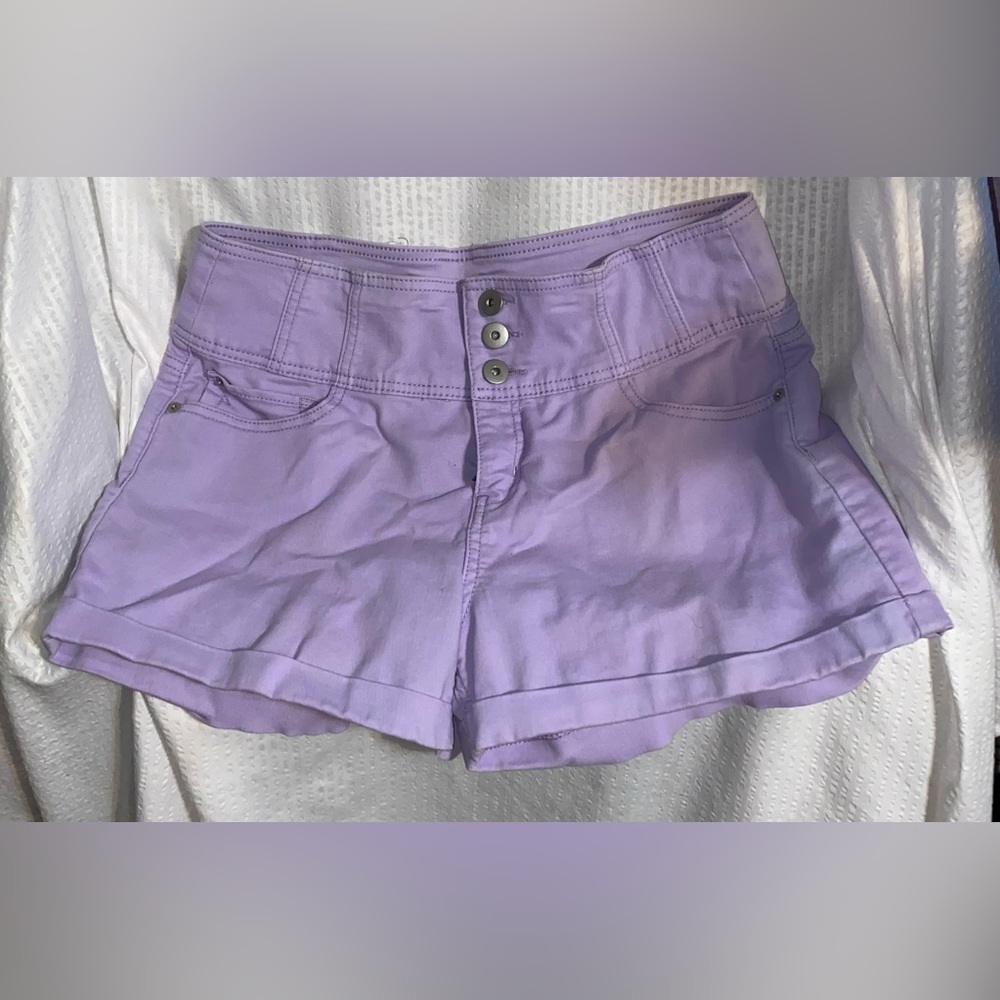🔥No Boundaries Purple High Waist Summer Shorts 🔥
